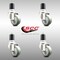 Service Caster 3 Inch 316SS Gray Polyurethane Swivel 1-3/4 Inch Expanding Stem Caster Set SCC SCC-SS316EX20S314-PPUB-134-4 - alternate 2